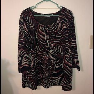 Sag harbor stretch printed tunic woman’s 1x.
